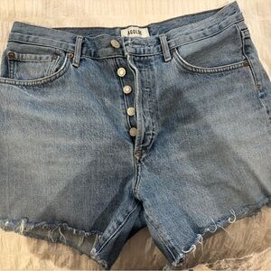 Agolde Button-Fly Denim Shorts